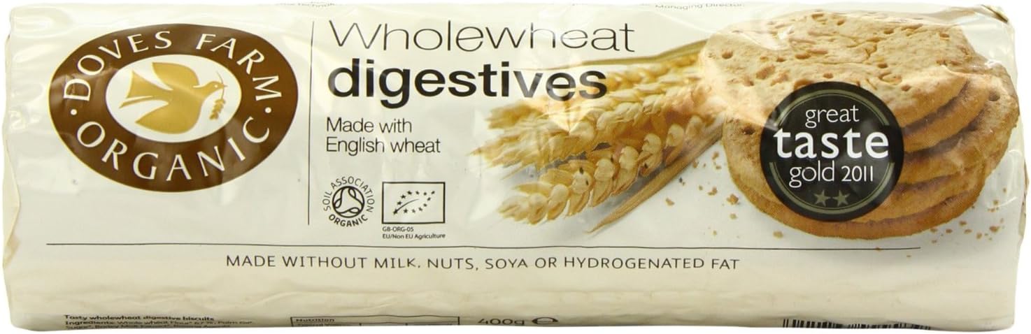 Doves Farm Organic Digestive Biscuits, 3 X 400G