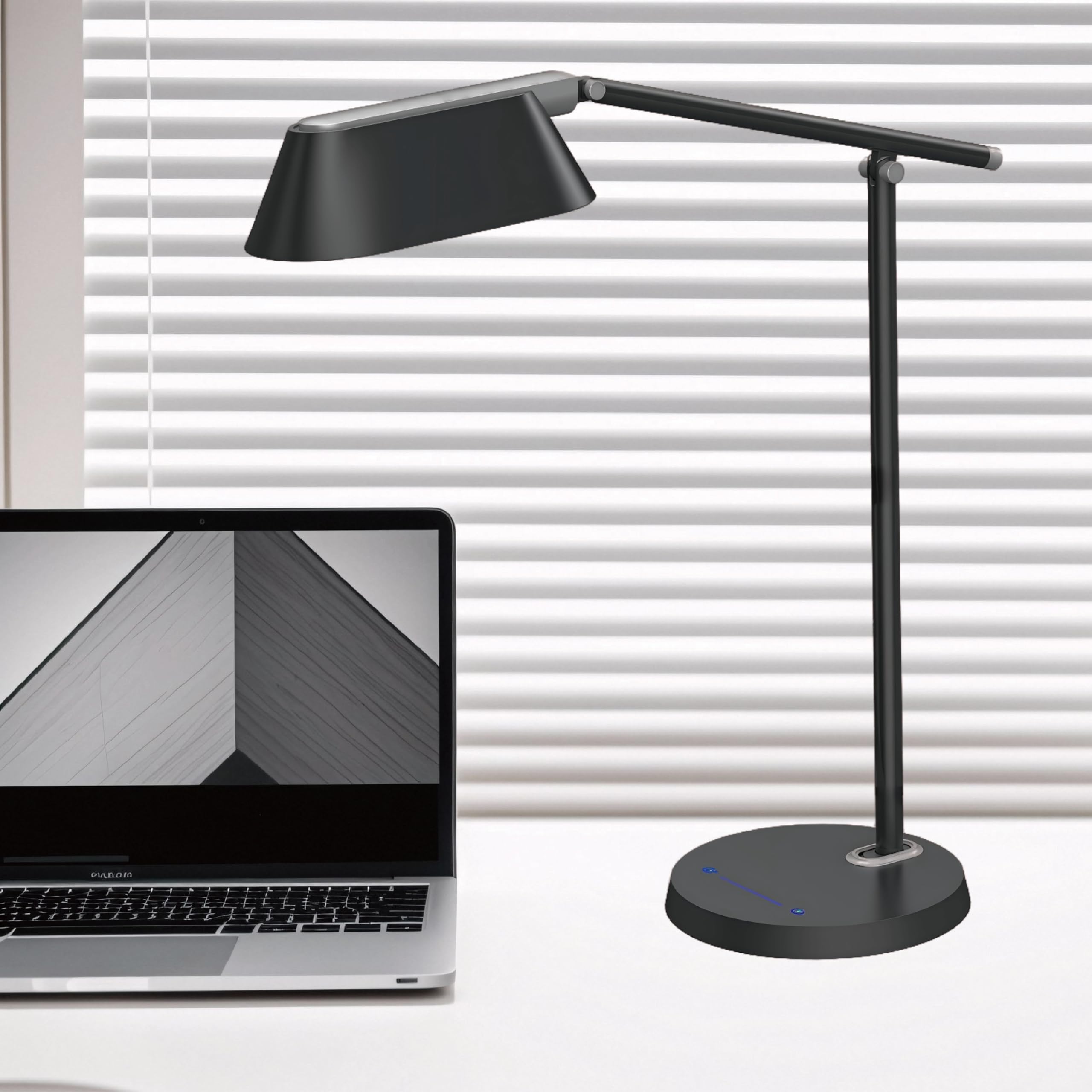 LED Desk Lamp for Office Home, Eye-Caring Ultra-Large LED Pa
