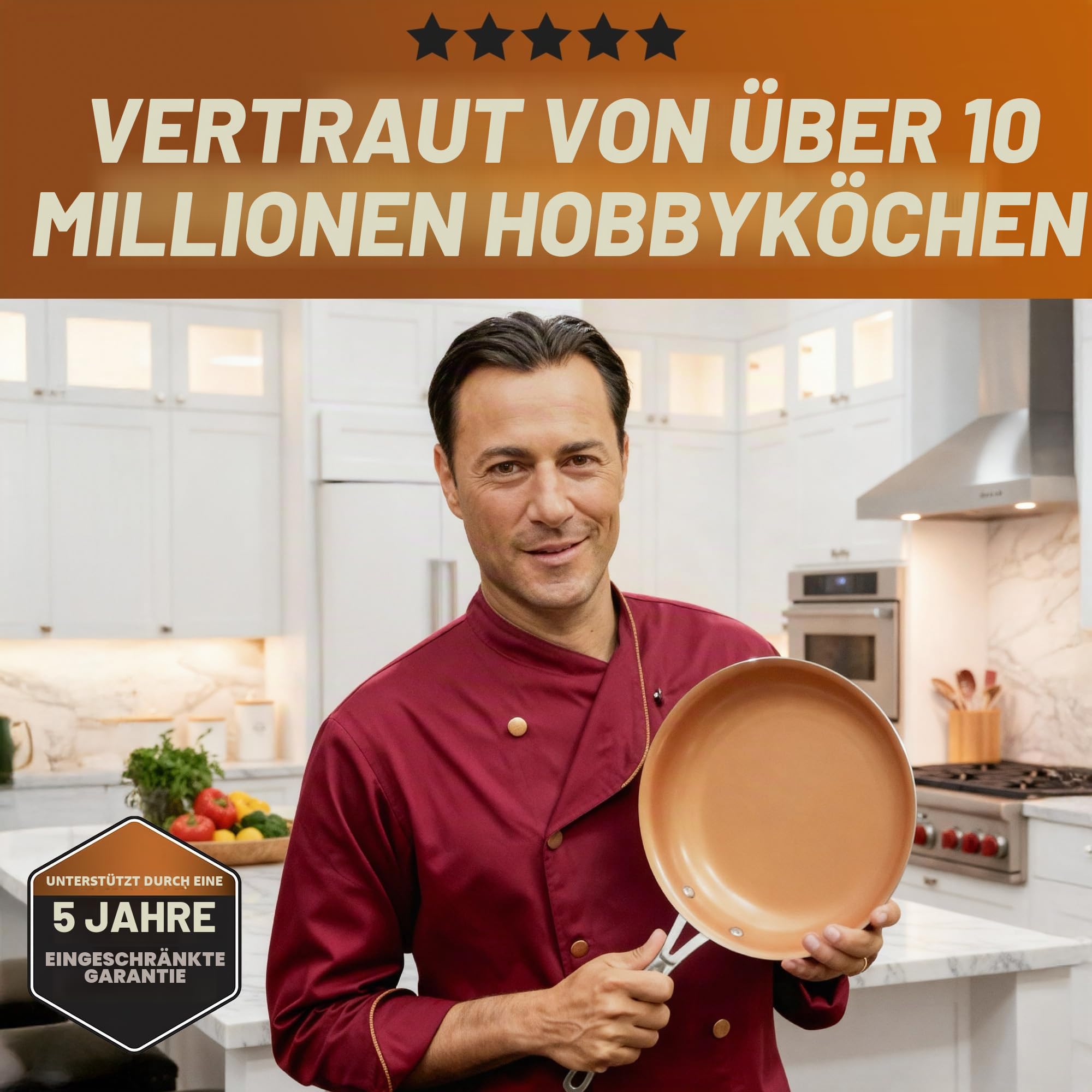 GOTHAM STEEL Stahl 20 stück All in one küche kochgeschirr + bakeware Set mit nonstick Durable keramikbeschichtung 20-teiliges Set Kupfer