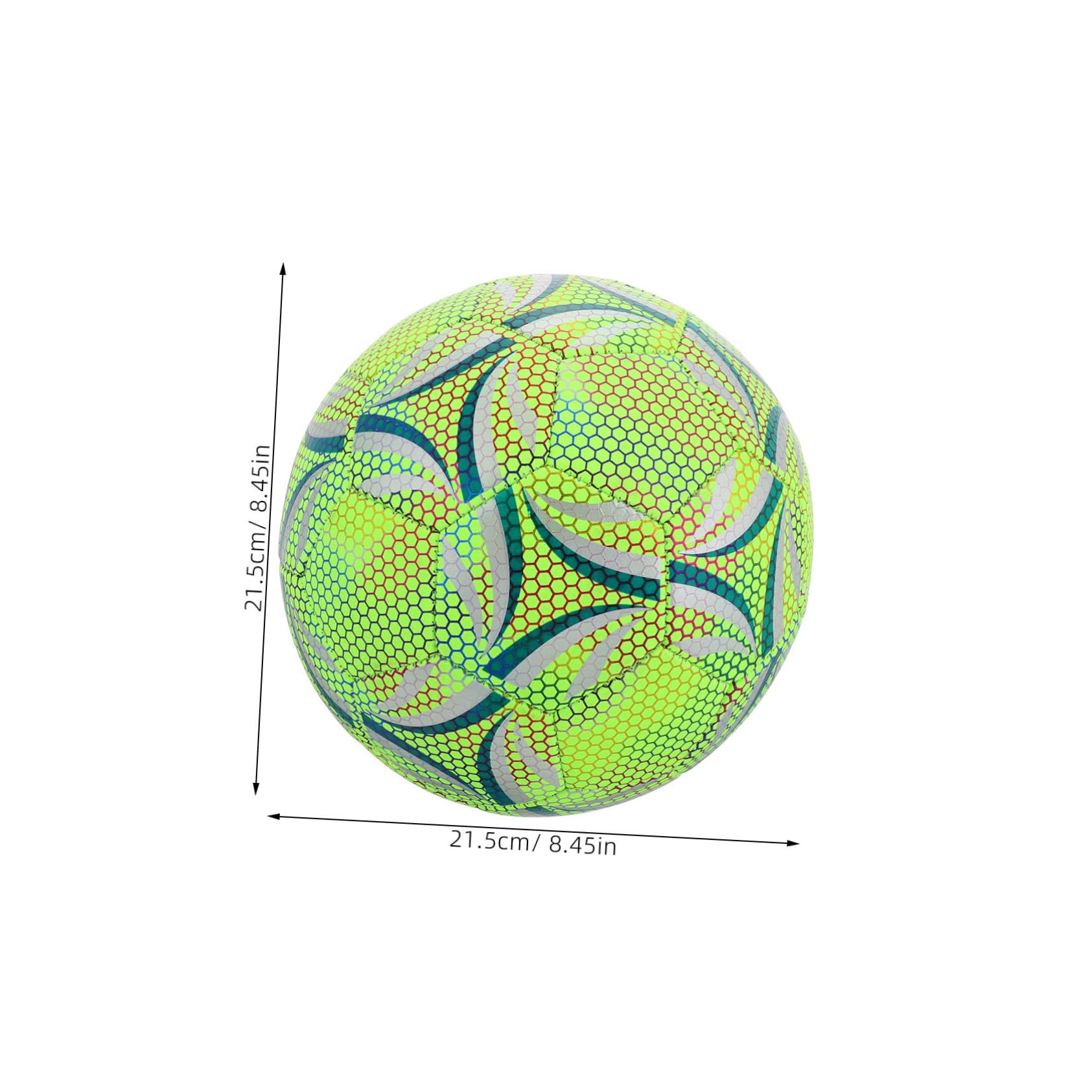 ibasenice Pallone da Calcio Luminescente al Buio Attrezzatura da Allenamento Resistente per Calcio Sport e Festa