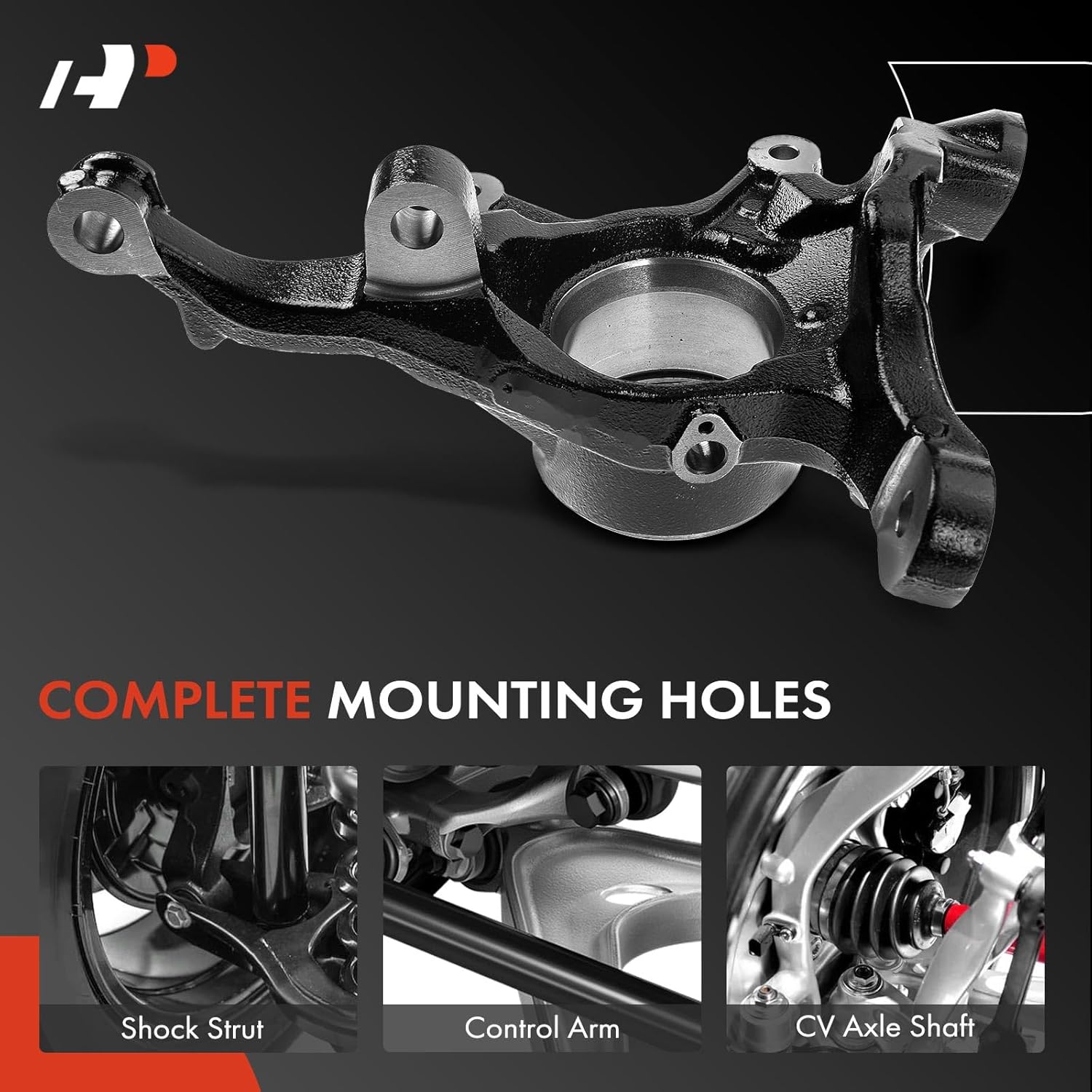 A-Premium Front Right Suspension Steering Knuckle Compatible with BMW E53 Series X5 2000-2006, Passenger Side