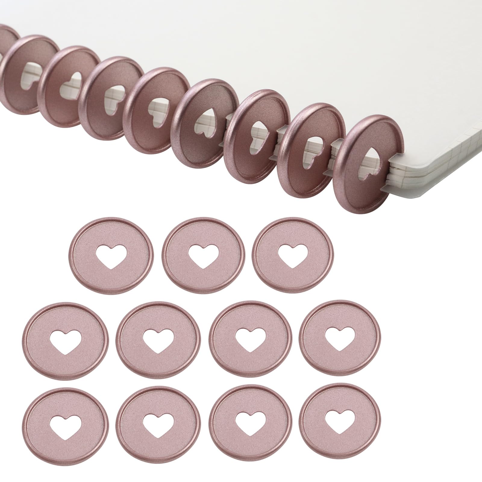 Disques extensibles en plastique or rose 35mm pour des œuvres d'art raffinées