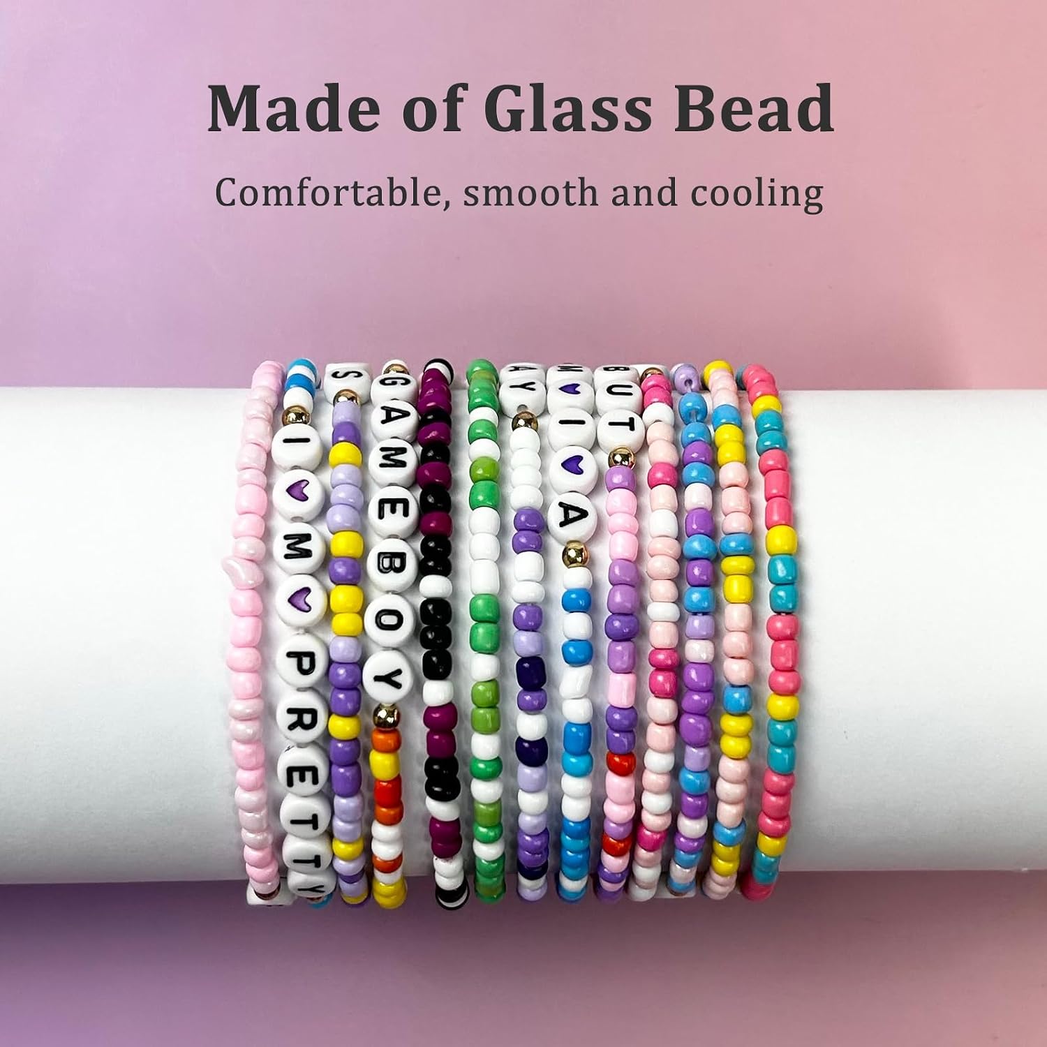 GLOONITY Katseye Merch with 1 Random Album Lomo Card, Katseye Bracelets, Ideal K-Pop Jewelry Gift for Fans on Birthday Parties, Christmas & Halloween, 2026 World Tour Outfits Accessories