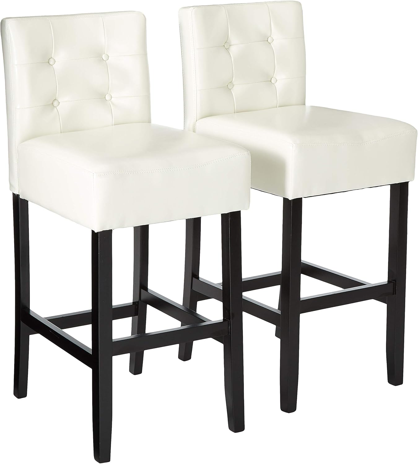 Amazoncom Christopher Knight Home Tate Tufted Leather Back Barstools