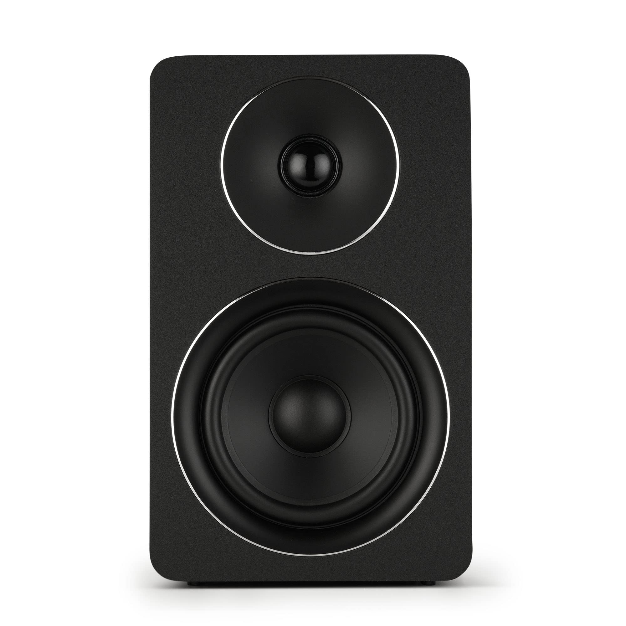 mohr Bonito K3 Kompaktlautsprecher Regallautsprecher HiFi Stereo Kompaktboxen Regalboxen Audio Musikboxen (Schwarz)