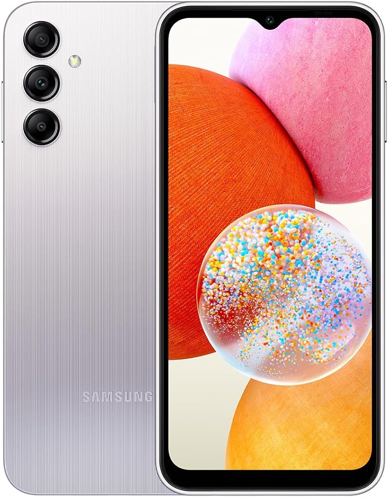 Samsung Galaxy A14 Akıllı Cep Telefonu 4 GB RAM, 128 GB Depolama, Gümüş (Samsung Türkiye Garantili)