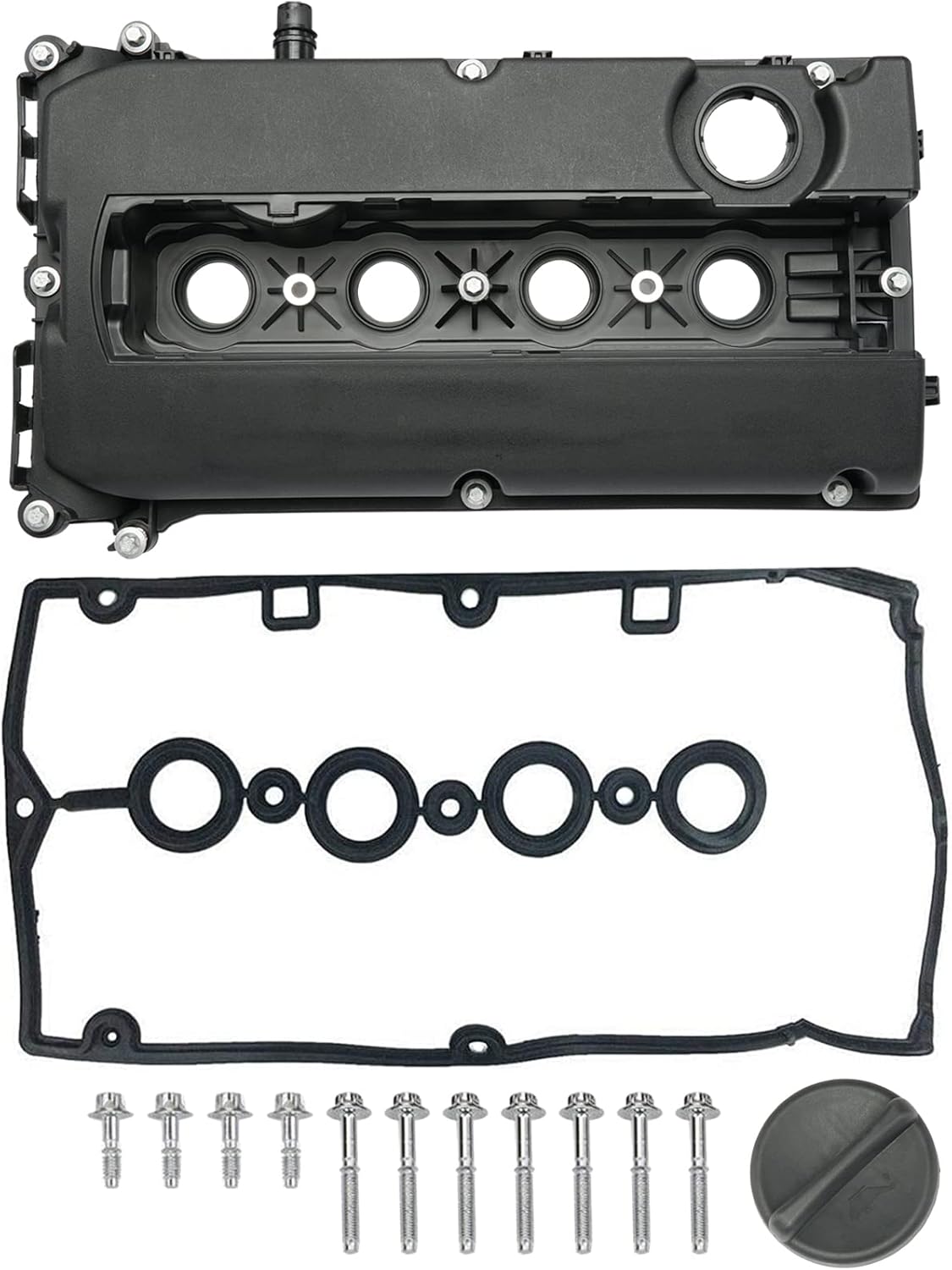 Engine Valve Cover with Gaskets Bolts Oil Filler Cap
