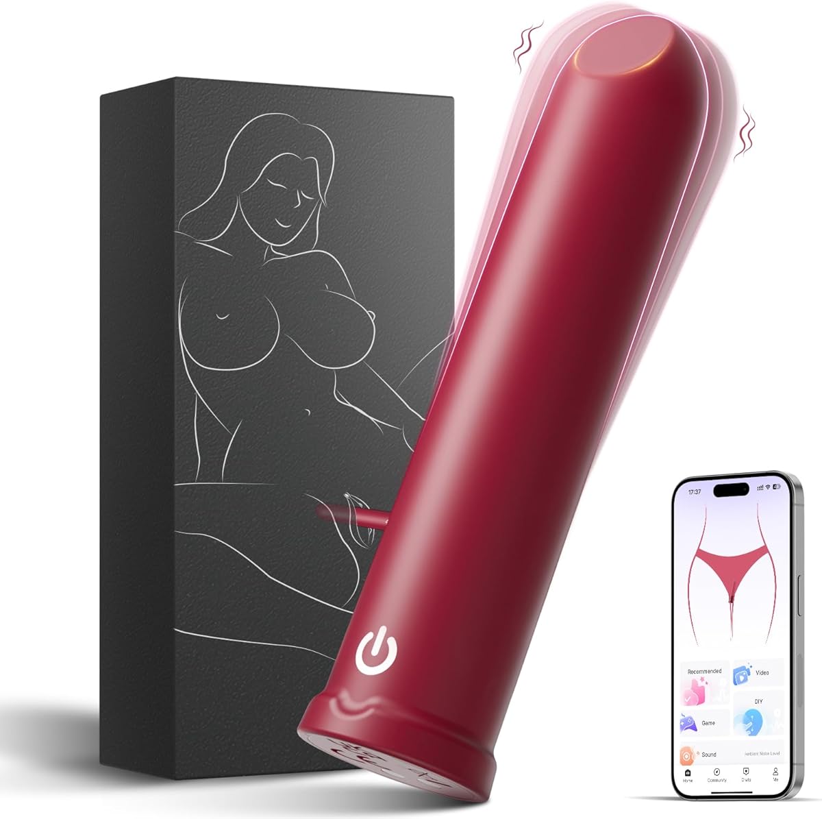 Bullet Vibrators Adult Toys Female Sex Toys with 10 Vibration Modes Lipstick Mini Vibrator for G Spot Clitoral Stimulation Discreet Portable Clitorals Stimulator App Controlled Small Sex Toy for Women : Amazon.co.uk