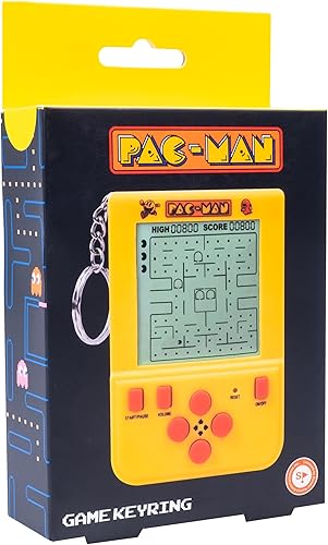 Miniatura 5 de Pac-Man - Mini llavero de arcade, juego LCD de mano con juego y sonidos clásicos de PAC-Man, juguete portátil retro, coleccionable oficial de