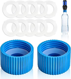 2 Pcs Water Filter Coupling Kit, Compatible with 28mm External Threaded Water Filters and Standard Plastic Bottles, Includes Gasket Seals for Hiking and Camping Water Filtration