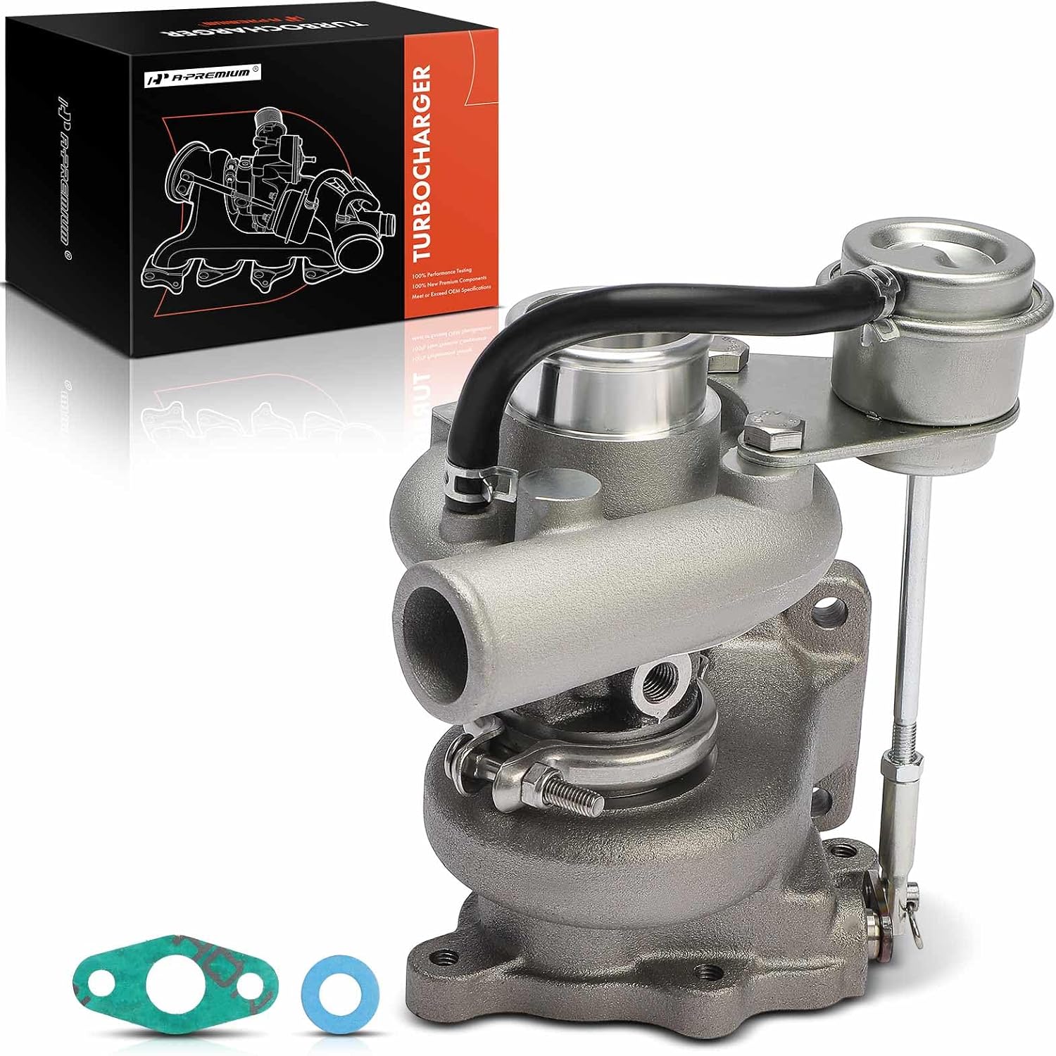 A-Premium TD03 Complete Turbocharger Turbo Kit Compatible with Kubota & Bobcat Models - Earth Moving 2003, Industrial, 337 341 Excavator, 773 S150 S160 S175 S185 T190 Loader, 2.0L
