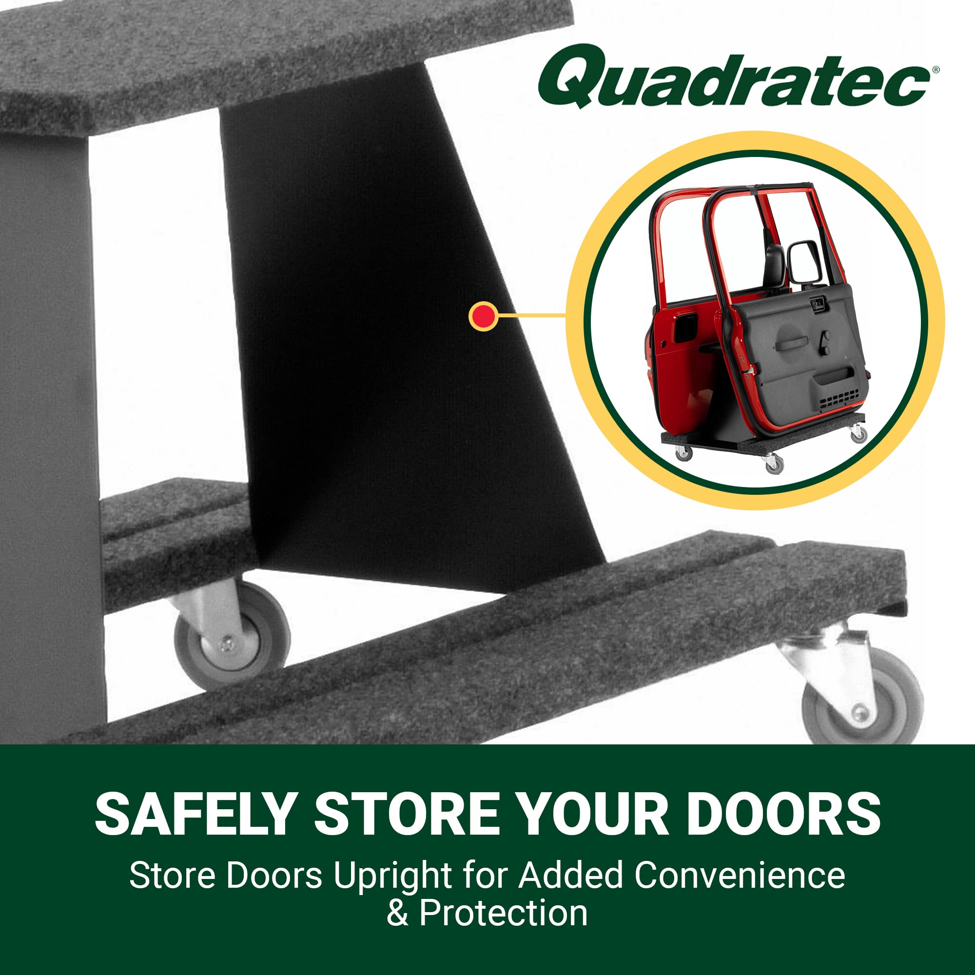 Amazon.co.jp: Quadratec デラックスドア収納カート ホイール付き 