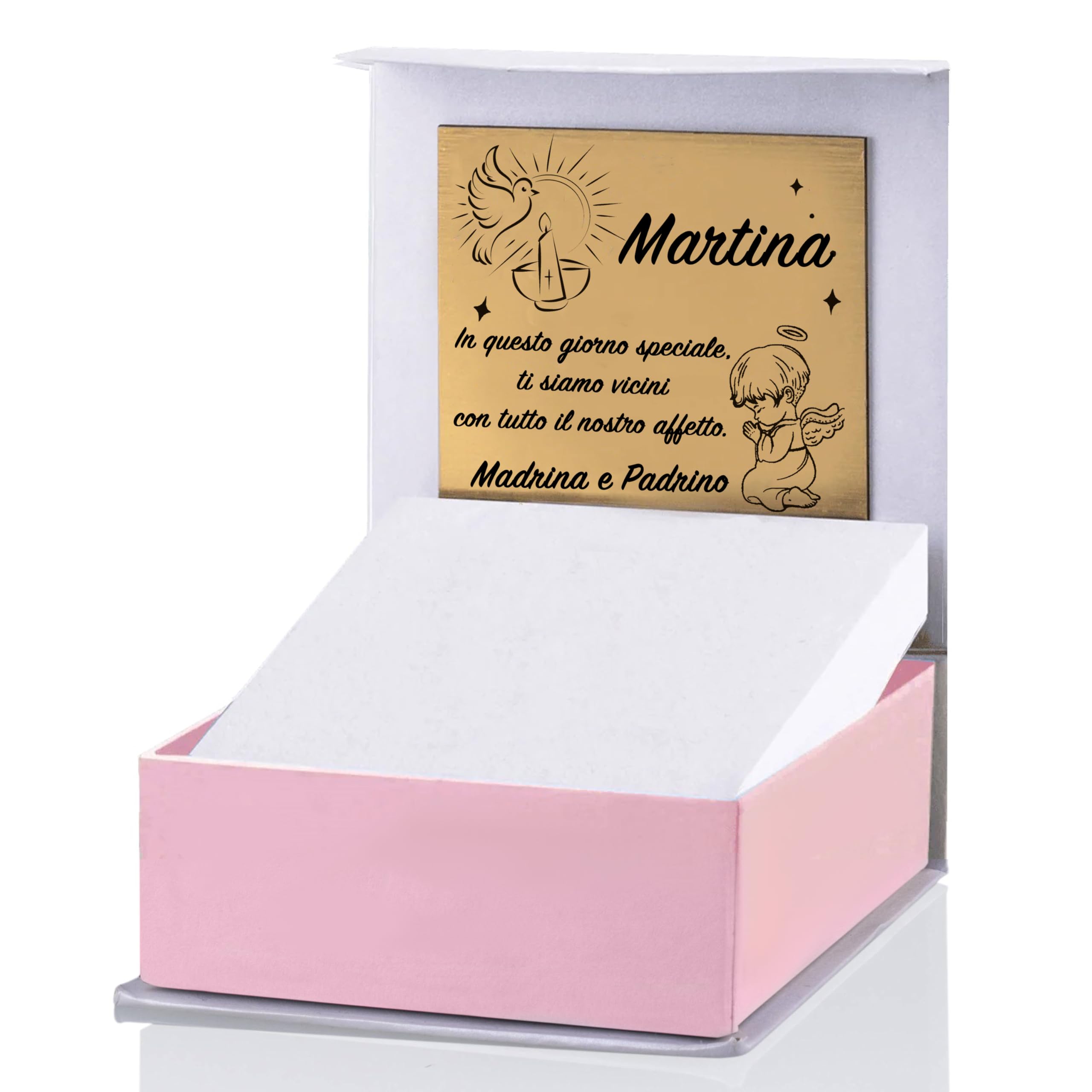 Sakrami Bracciale Oro 9 KT per Bambini con Piastrina Incidibile e Punto Luce – Gioiello Personalizzabile, Idea Regalo Nascita, Battesimo,  Comunione, Cresima