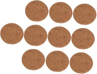 Cabilock 10 Pçs Ninho De Pombo Com Almofada Marrom Gaiola De Pombo De Plástico Canário Alimentador Prato Fibra De Coco Almofadas De Nidificação De Pássaro Almofada De Ninho De Pombo