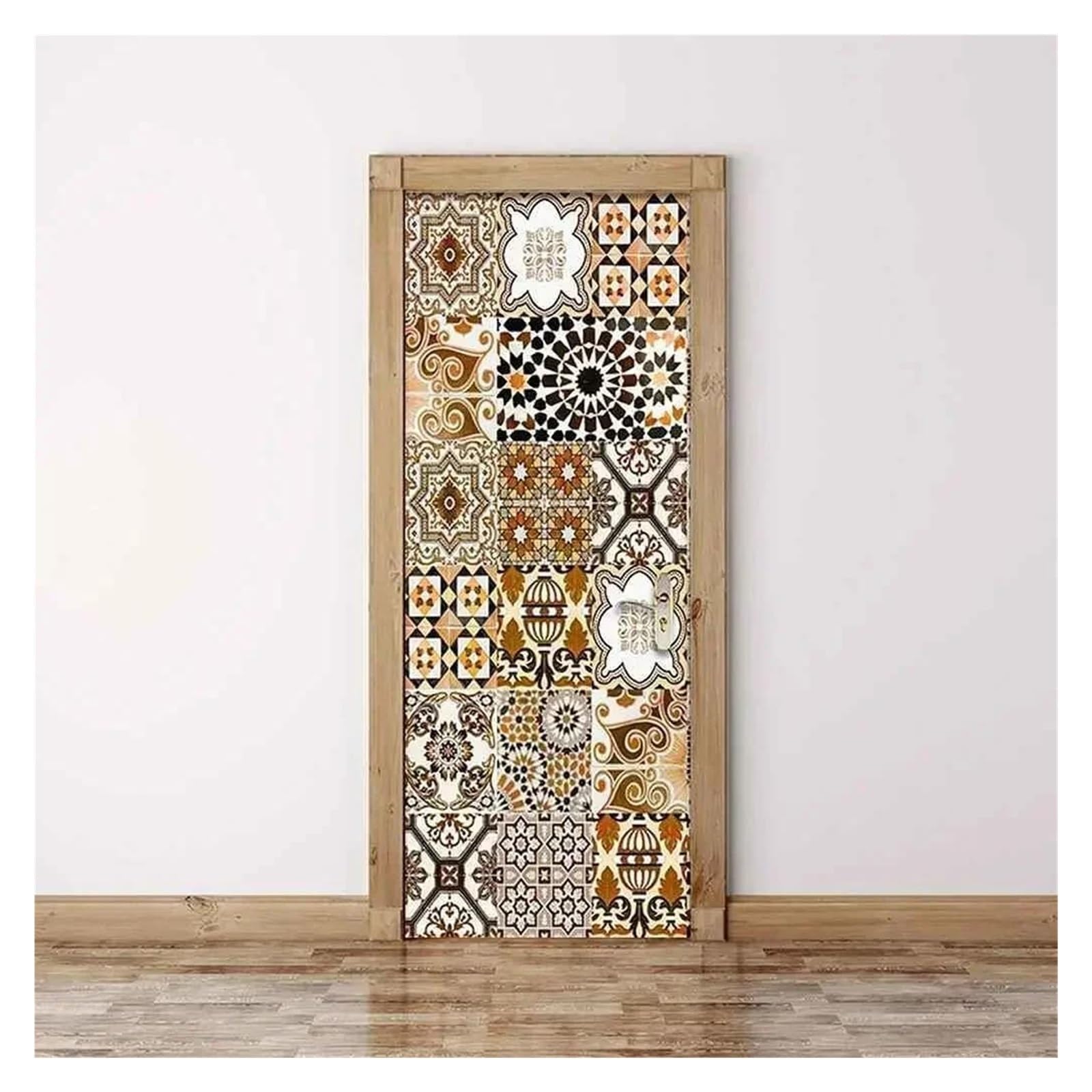 Affiche murale florale de tribu boho 3D pour chambre