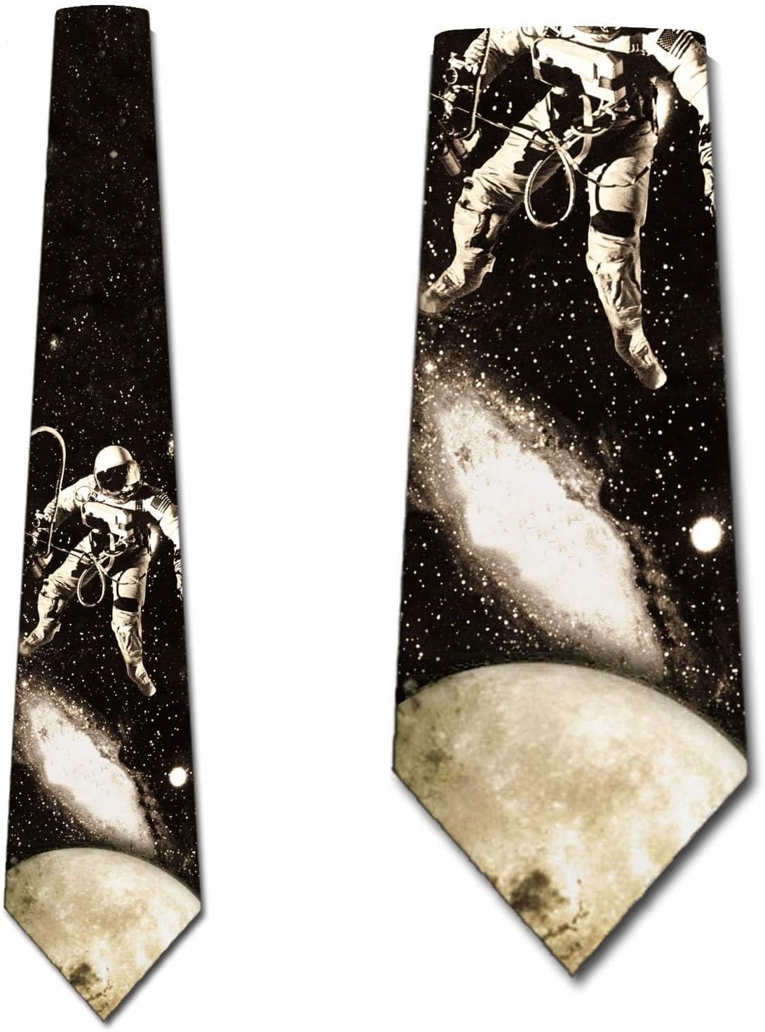 Three Rooker Astronaut Ties Space Walk Mens Astronomy Necktie