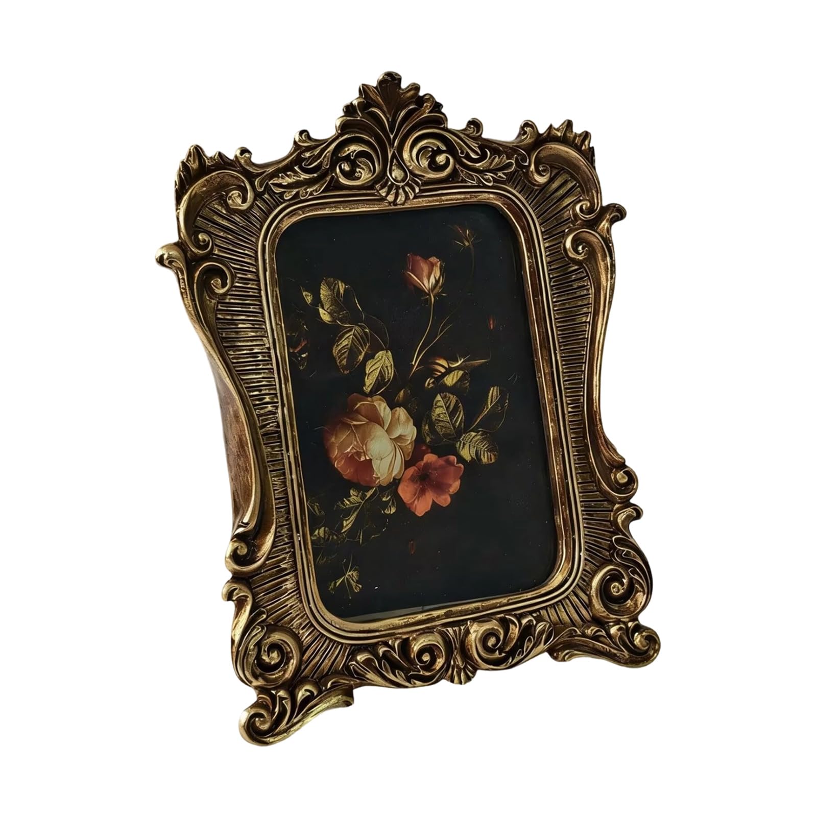 Hzbb B Hzb Beautiful Hollow Carved Resin Picture Frame Perfect For Wall Or Table Display Home Deck Frame