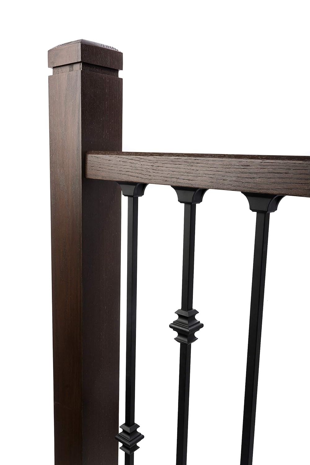 Sleek Modern Solid Red Oak Stair Newel Post with a Single Groove (3 1/2" x 3 1/2" x 48")