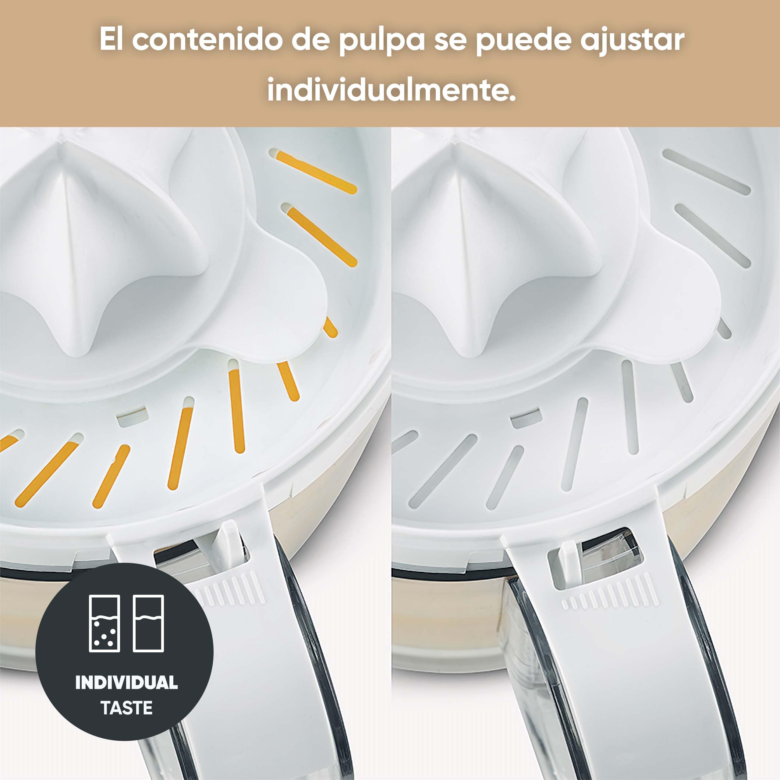 SEVERIN Exprimidor de naranjas eléctrico, exprimidor de frutas con 2 conos extraíbles y recipiente XXL de 1 L, zumo natural, 85 W, blanco, CP 3535