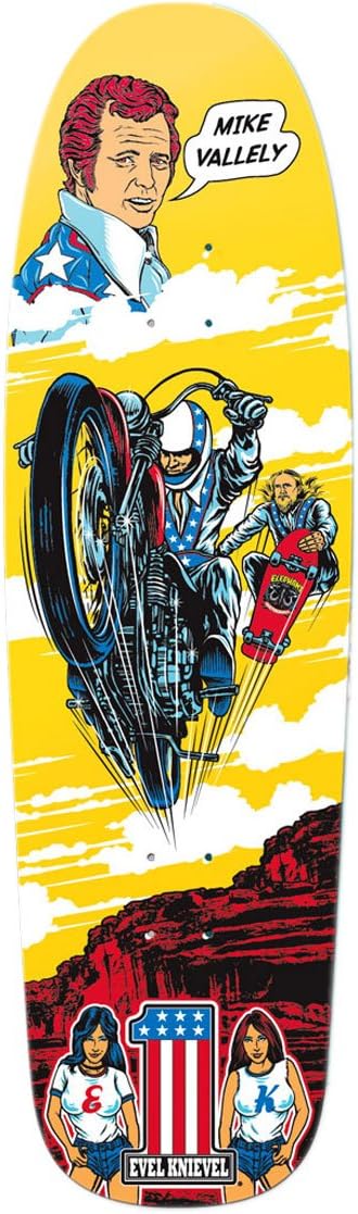 Mike Vallely Canyon Pool Skateboard Deck, 9.5 x 32.125-Inch