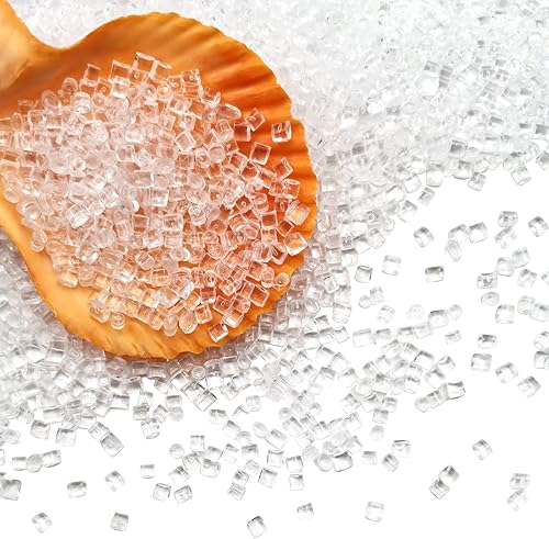 Cubos de hielo falsos, hielo falso pequeño, rocas de hielo acrílicas surtidas de 0.118 in 0.98 libras transparentes, cubos de hielo de plástico,