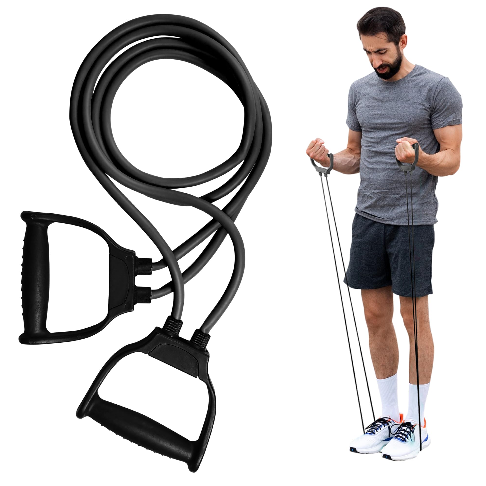See full amazon price history chart for YIXTY Resistance Tube | Exercise Resistance Band | Stretching Tube | Full Body Workout | Toning Tube | Gym Exercise Equipment | Fitness Accessories | Elastic Band for Men & Women (Grey) (Black) YIXTY Resistance Tube | Exercise Resistance Band | Stretching Tube | Full Body Workout | Toning Tube | Gym Exercise Equipment | Fitness Accessories | Elastic Band for Men & Women (Grey) (Black) (B0CNRTDPQV) Amazon Price History, Amazon Price Tracker