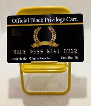 Black Privilege Official Card 8 Pack, Raised Numbers on Front. Serial Number on Back Side. Collector Item.