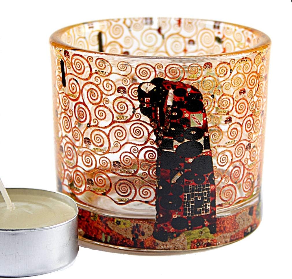 Museumsshop Tealightholder Motiv Gustav Klimt Fulfilment - Tealight Glass