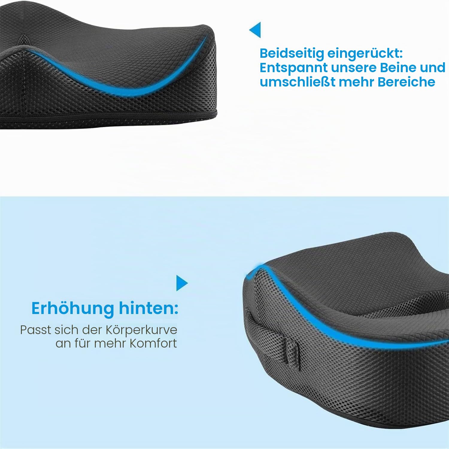 Feagar Orthopädisches Memory Foam Sitzkissen Für Bürostuhl & Autositz
