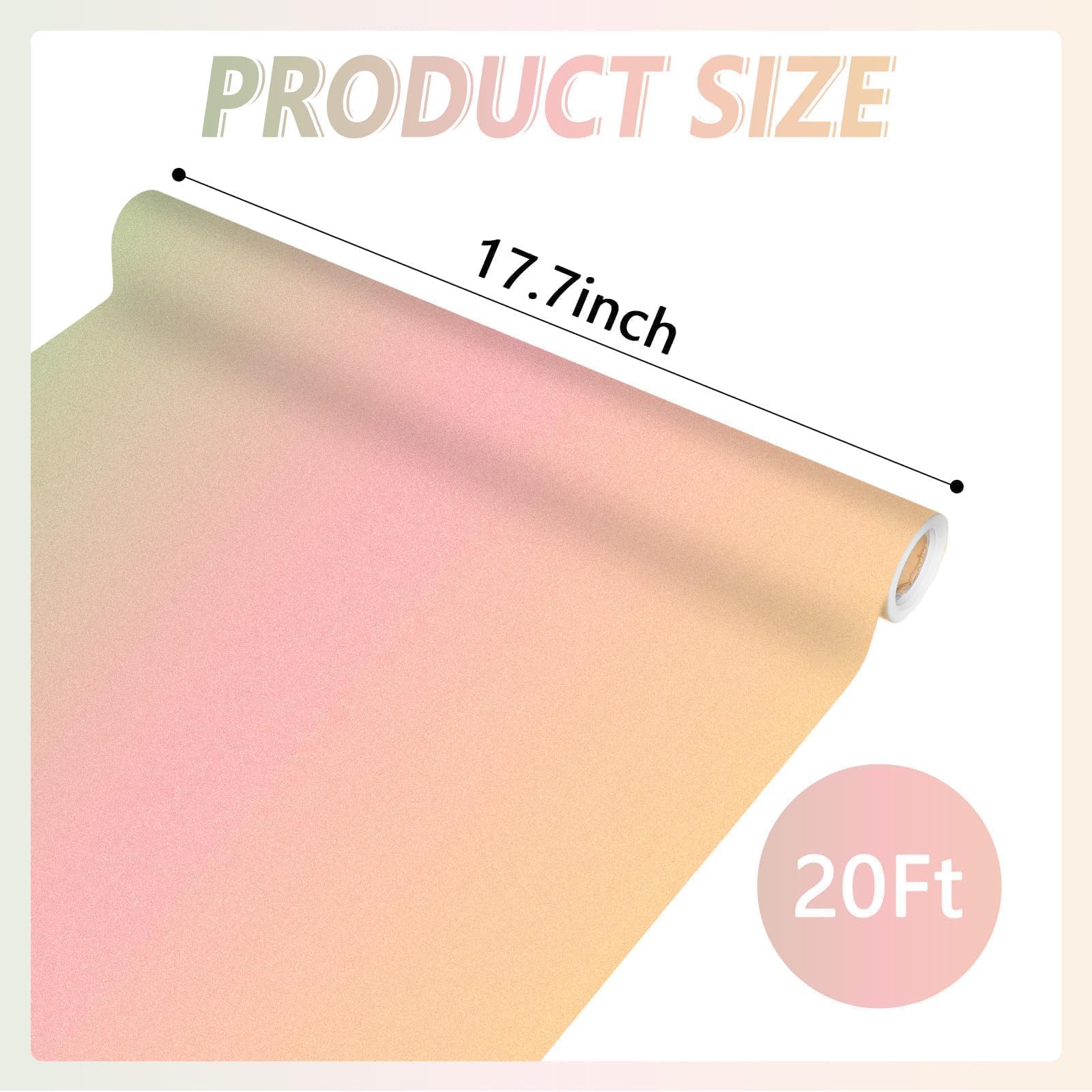 Qyeahkj Boho Bulletin Board Paper Roll - Fade Resistant Pink Background Paper for Arts, Crafts & Classroom Decoration - 17.7in x 20ft