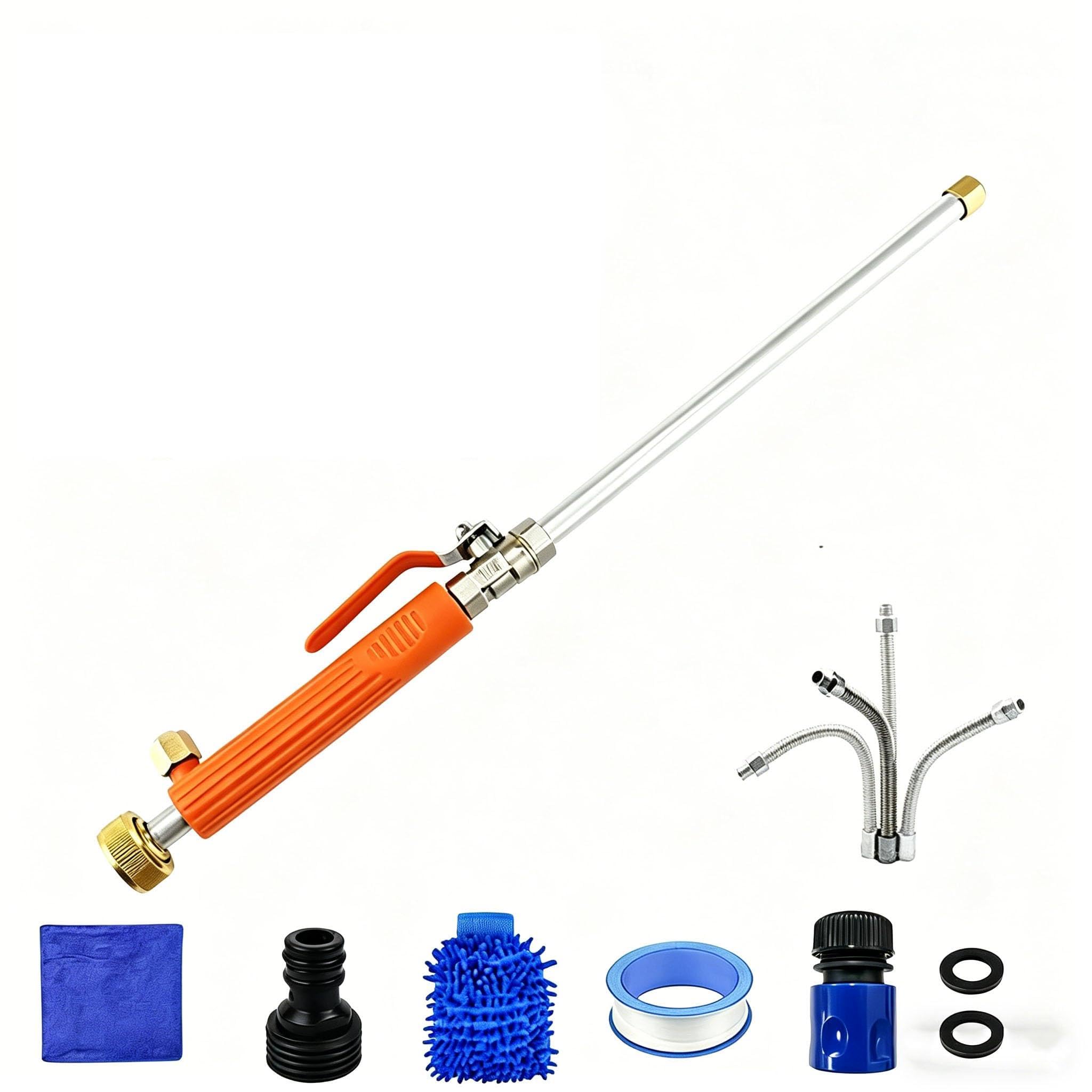 Jethose Pressure Washer, High Pressure Washer Wand for Garden Hose with 2 Spray Nozzles and Quick Connectors, Multipurpose Cleaning Tool for Home, Car, Patio and Garden (Blue) — view 11