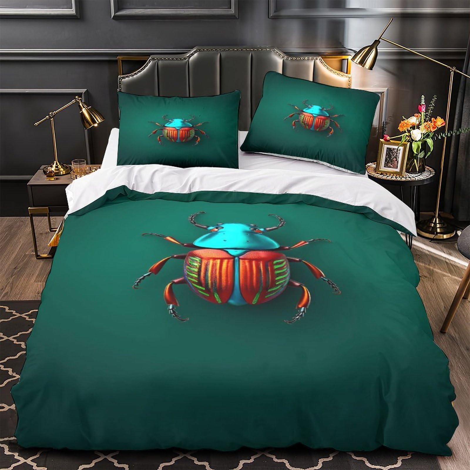 Parure de lit hypoallergique super douce contre les allergies nocturnes