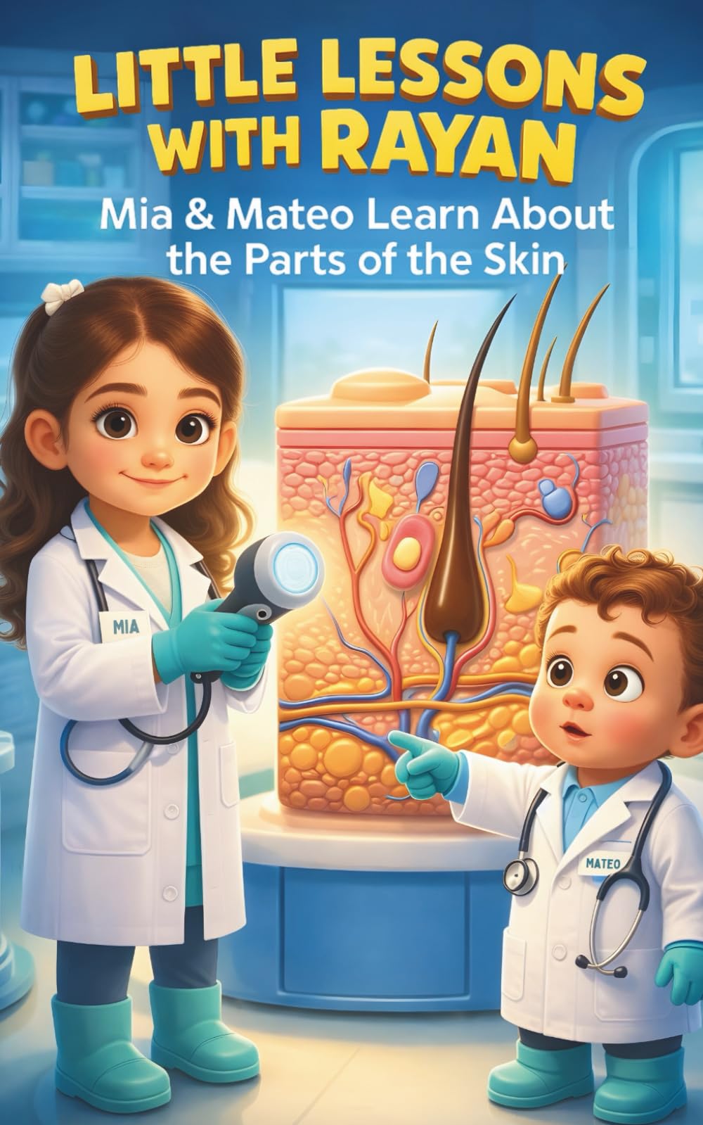 Little Lessons with Rayan: Mia & Mateo Learn About the Parts of the Skin: A Fun and Simple Science Book for Curious Kids