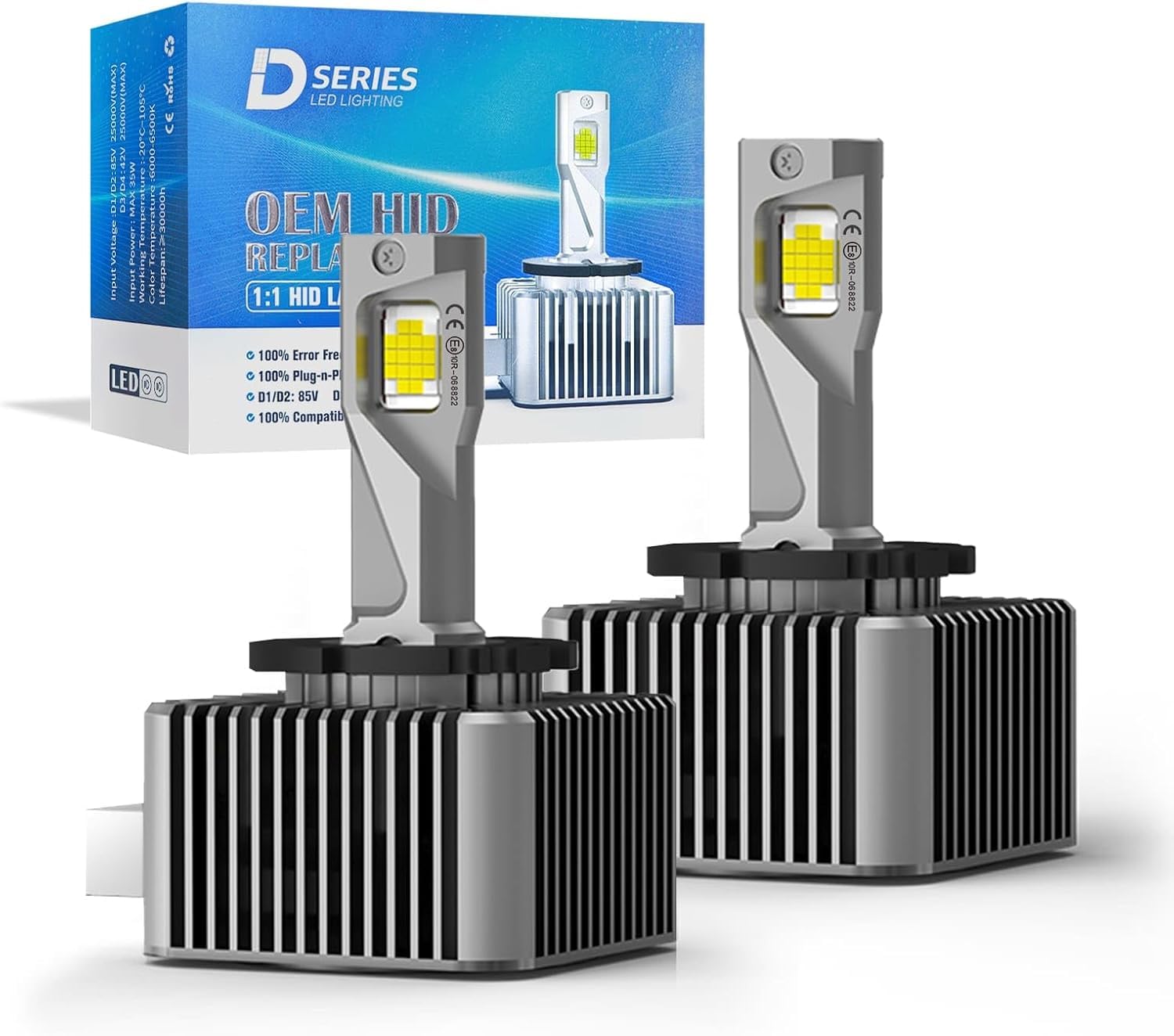 D1S Xenon Brenner Scheinwerferlampe 6000K 12V 40W – Weißes Tageslicht, CANbus Fehlerfrei, 2 Jahre Garantie