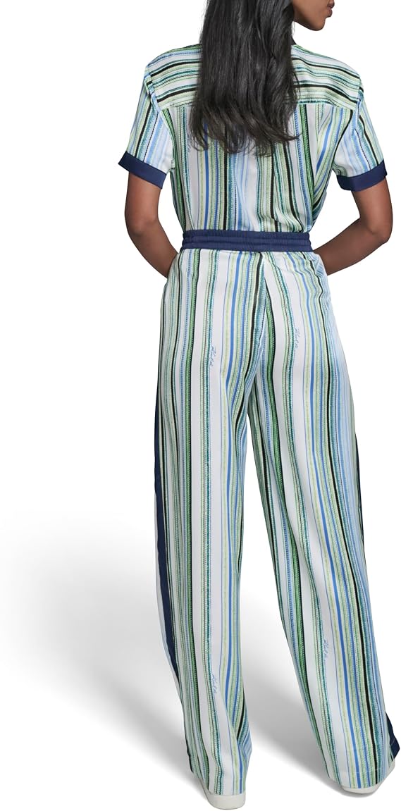 Karl Lagerfeld Womens Flowy Striped Soft Pant
