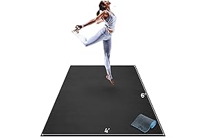 Premium Large Yoga Mat - 6' x 4' x 8mm Extra Thick...