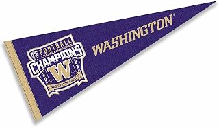 Washington UW Huskies PAC 12 2023 Football Champions Pennant Flag