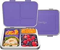 Vista 11 de Bentgo Lonchera de acero inoxidable resistente a fugas para niños, 3 compartimentos con recipiente de silicona adicional, duradera, ecológica, apta