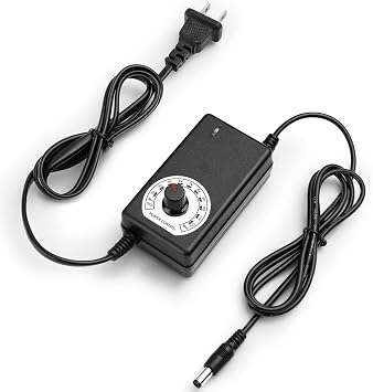 Facmogu Adjustable Power Supply 3V-12V 2A, Universal AC/DC Adapter
