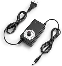 Facmogu AC to DC Adjustable Power Supply, 100-240V AC to 3-12V DC 24W Power Adapter Speed Controller, Variable DC 3V 5V 9V 12V Universal AC/DC Adapter, Multi-Voltage Fan Power Supply Regulated Adaptor