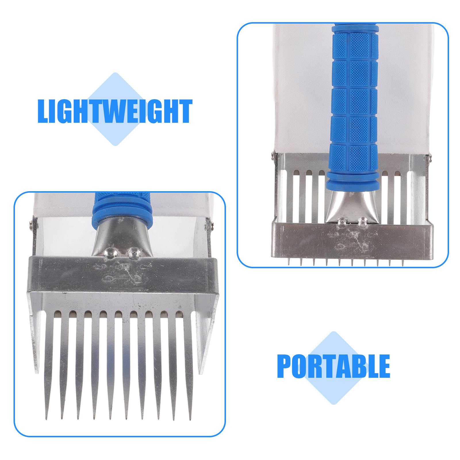 Alasum Pala para Recoger Arándanos Mango Ergonómico y Herramienta Dentada para Cosecha en Huertos Herramienta de Jardinería para Recolectores Color Aleatorio
