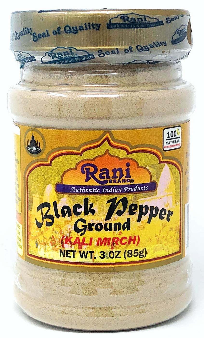 Rani Black Pepper Fine Powder 80 Mesh, Premium Indian 3oz