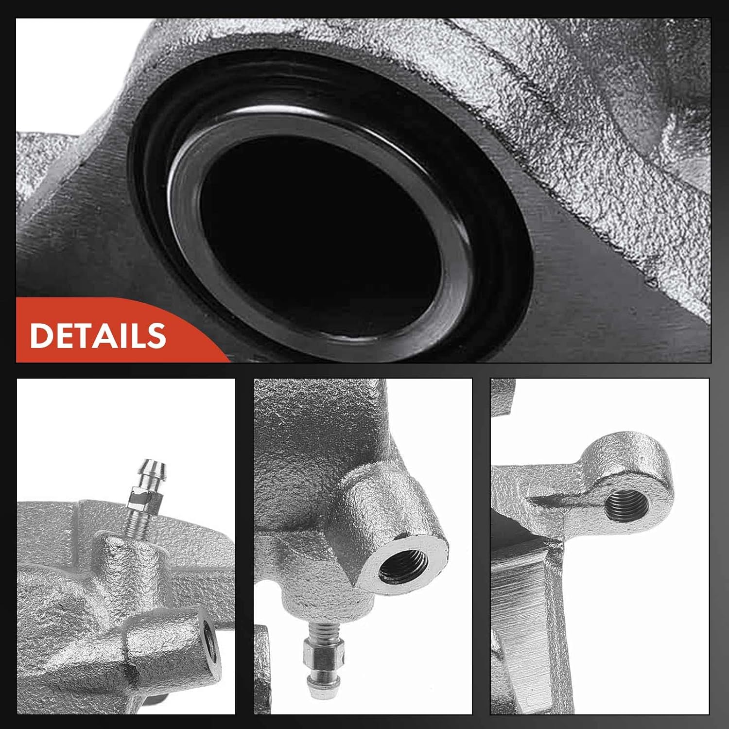 A-Premium Disc Brake Caliper Assembly Without Bracket Compatible with Select Mitsubishi Models - Montero 1992 1993 1994 1995 1996 1997 1998 1999 2000 - Rear Left Driver Side