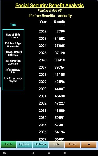 Social Security Benefits Optimizer