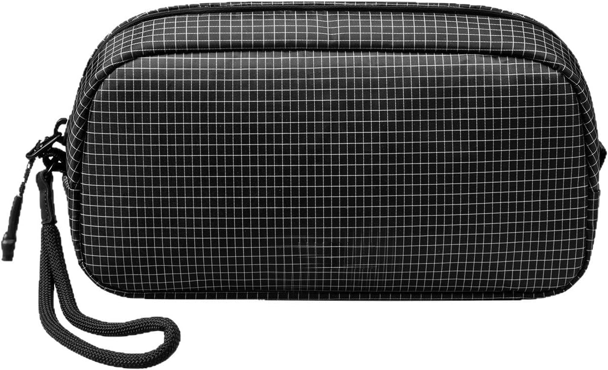 Electronics Organizer Travel Case, Water-Resistant Tech Pouch for Cables, Phone, Airpods, USB Flash Drives & Daily Items, Compact Storage for Gadgets, Durable Carrying Case for Travel (Dark Grey)