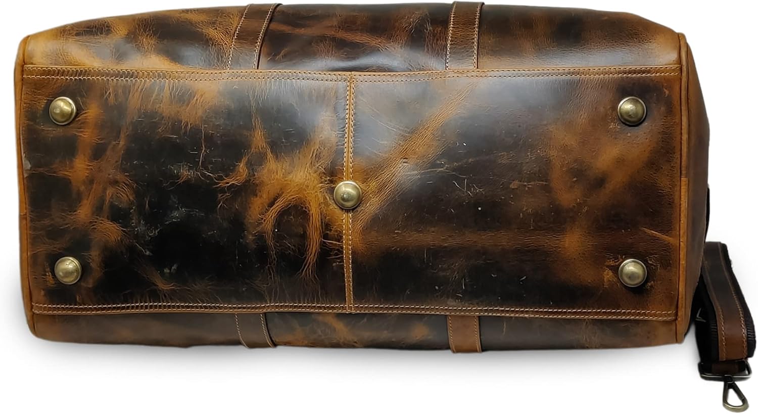 20" Leather Duffle Bag Travel Carry-On Waterproof Luggage Overnight Gym Weekender Bag