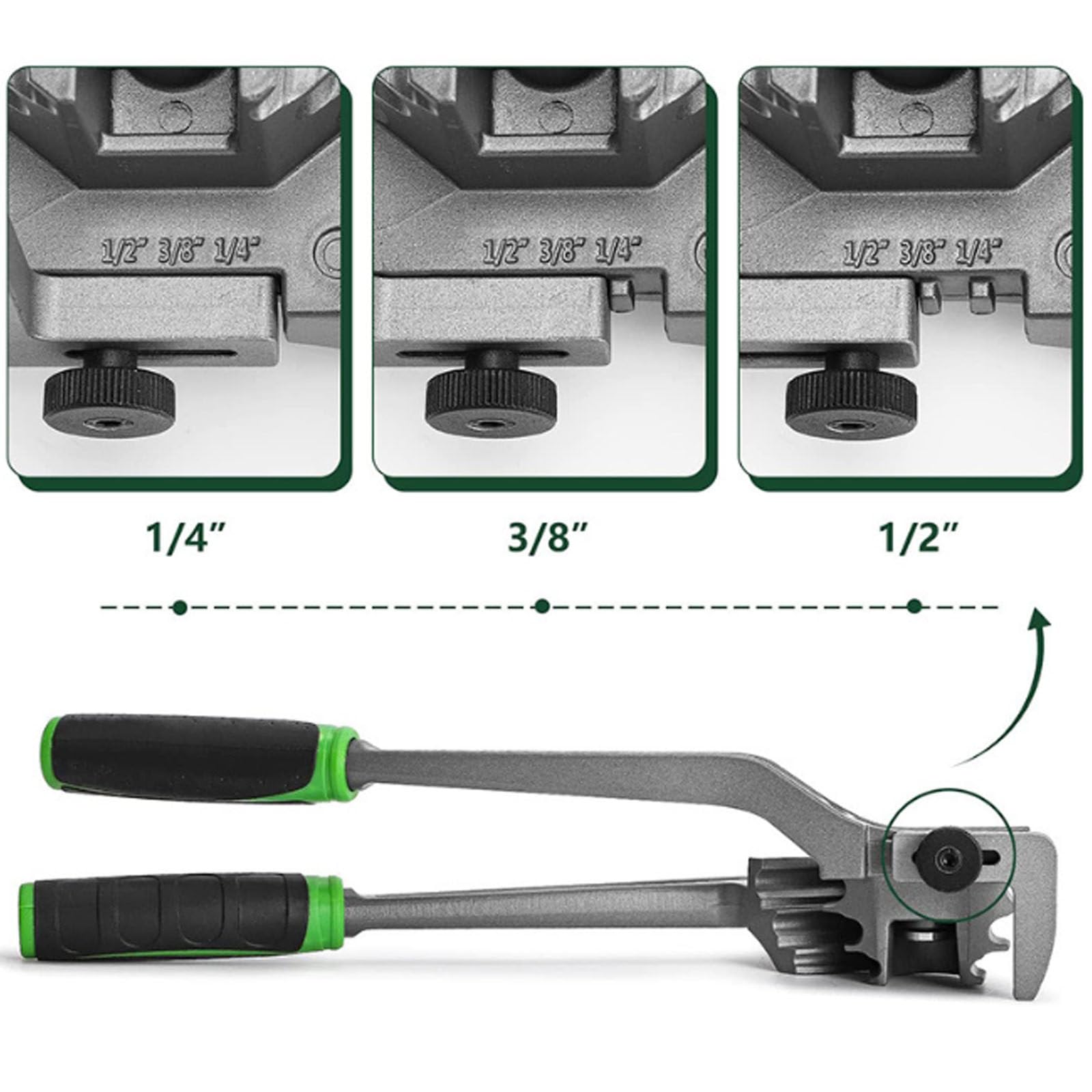 Utensile per Piegare Tubi in Rame e Alluminio,Piegatubi in Rame per 1/4-3/8-1/2,Utensili per Piegare Tubi,Piegatubi Manuale,per Tubi in Rame,Ottone,Alluminio e Acciaio Sottile