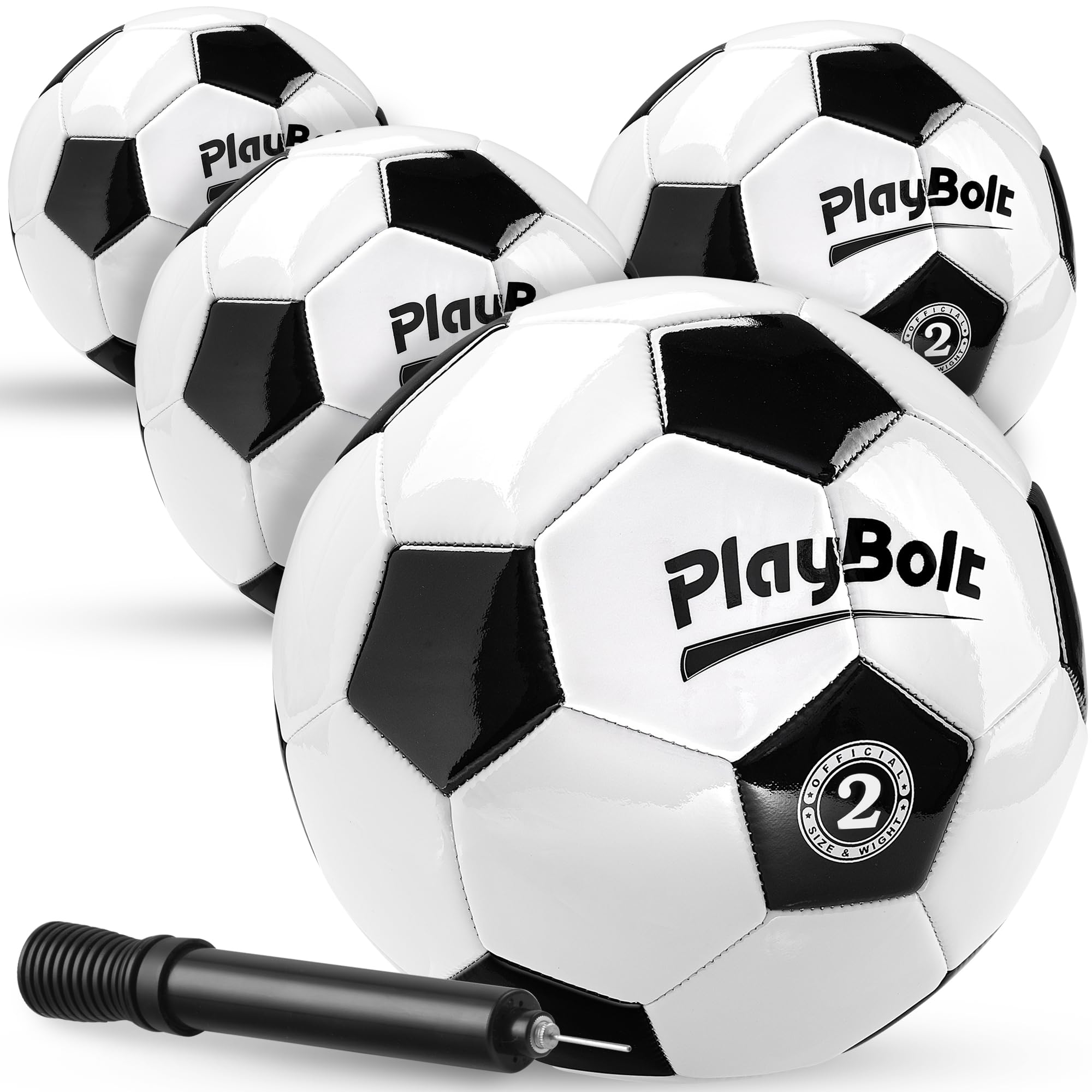 EVERICH TOY Soccer Ball Size 2 Soccer Balls For Kids-Sport Ball For Kids Sport Ball For Toddlers Backyard Lawn Sand Outdoor Toys For Boys And Girlsincluding Pump