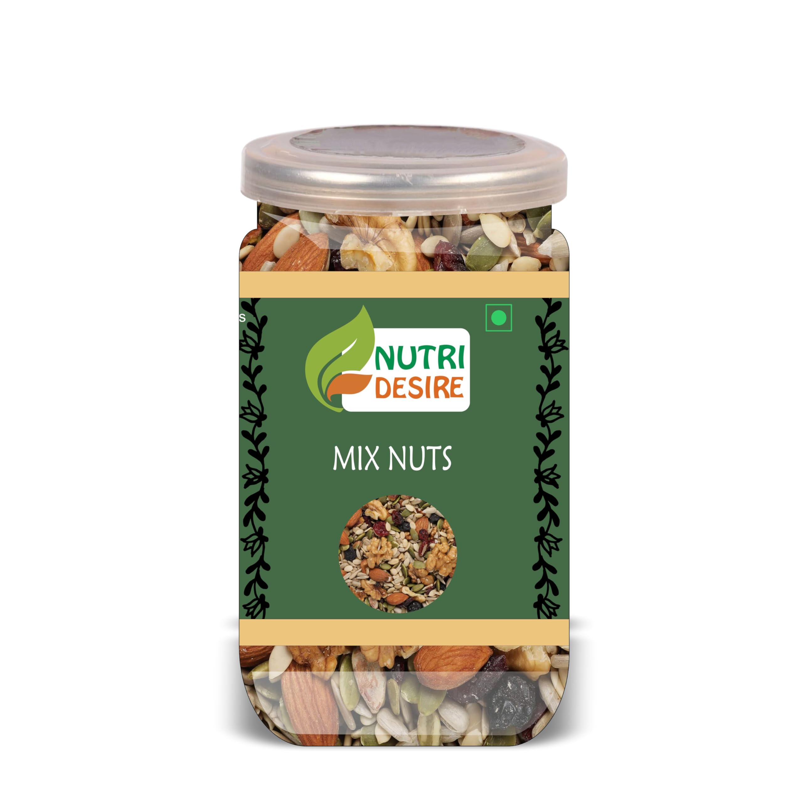 NUTRI DESIRE Mix Nuts 300 Gram Airtight Container