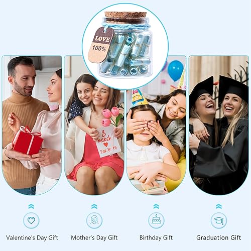 Miniatura 125 de Tintnut Regalo de San Valentín para novio/novia, letras de cápsula, 30 unidades, mensaje de amor, letras de amor, píldoras de mensaje, regalo medio